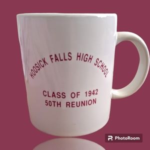 Hoosick Falls High School Class of 1942 50th Reunion Mug Cup 1992